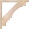 Ekena Millwork Balboa Block Smooth Bracket w/ Offset Brace, Douglas Fir, 3 1/2"W x 24"D x 24"H BKT0402X24X24BOA05SDF - alternate 2
